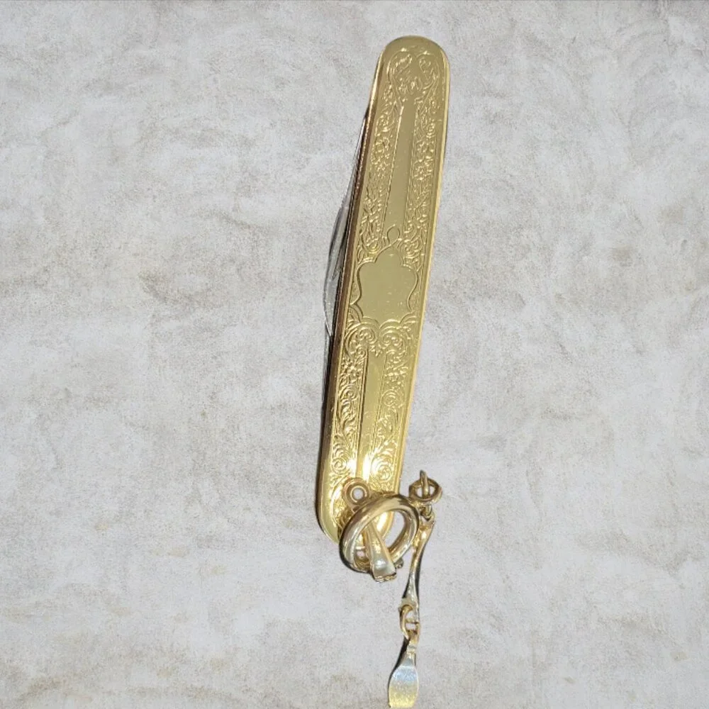 COLIBRI -- Swiss Quartz Pocket Watch/PenKnife, NOT WORKING, Wood Box, Never Used